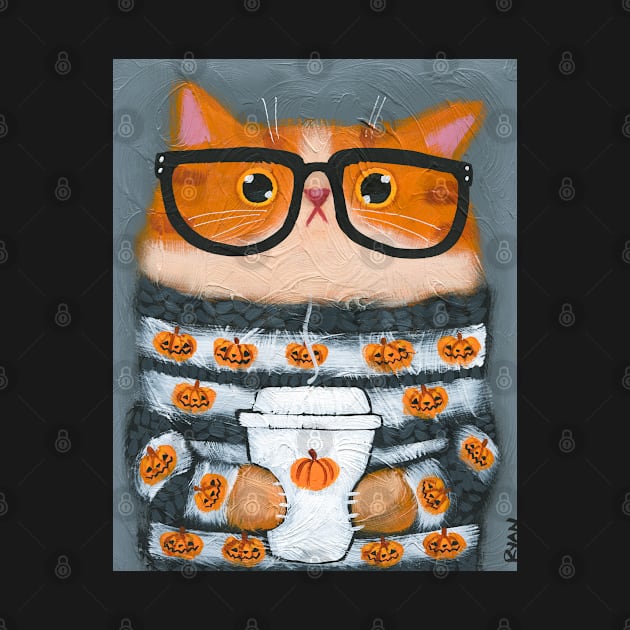 Sweater Weather Kitty by KilkennyCat Art