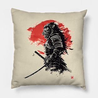 samurai lion Pillow