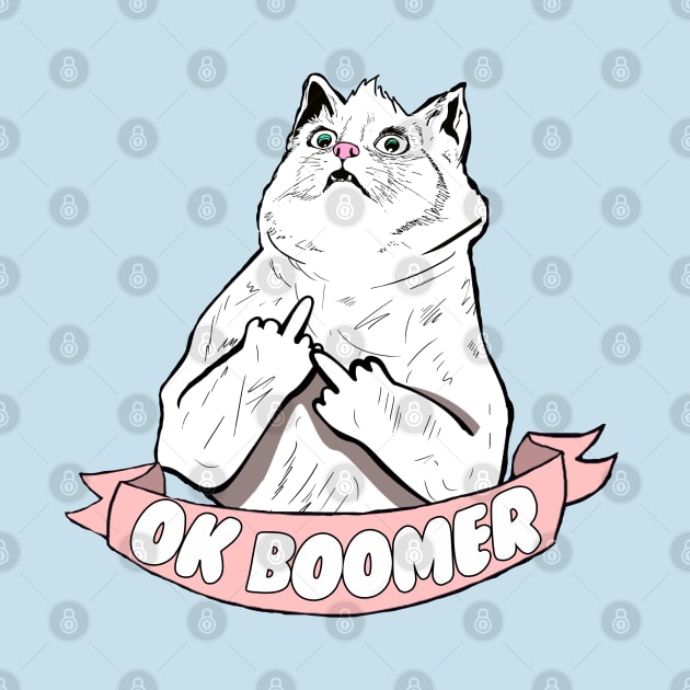 OK Boomer Cat Meme by Barnyardy