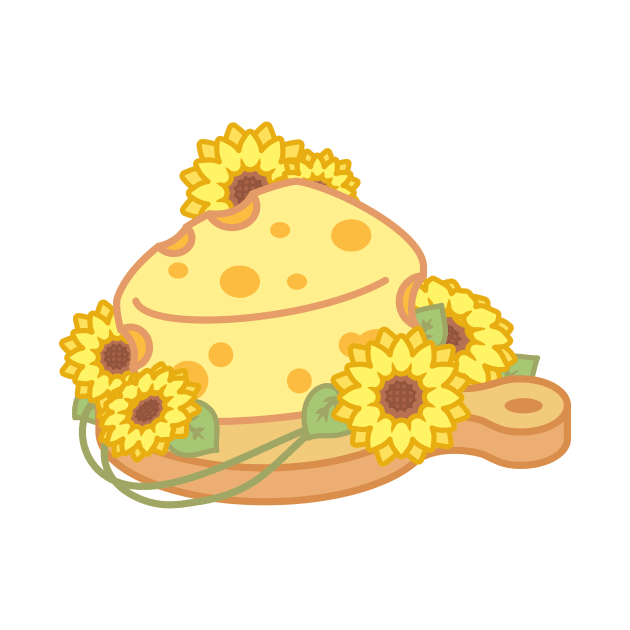 Tiny Sunflower Cheese Board by cSprinkleArt