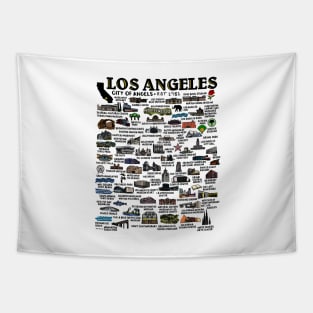 Los Angeles Map Tapestry