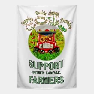 Support your Local Farmers Tapestry
