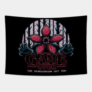 Demogorgon game over - Stranger things - Retro gaming pixel Tapestry