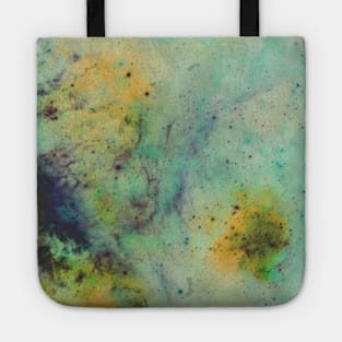 Green & Yellow Marble Texture Tote