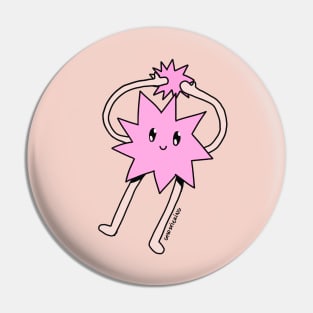 Silly Little Guy | Pink Sticker Version Pin