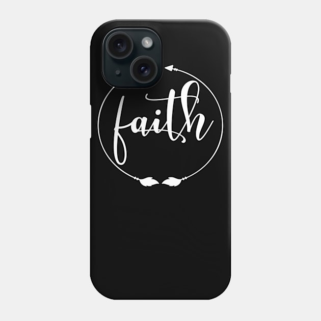 Circle of Faith Pretty Inspired Christian Gift for Women Phone Case by Kimmicsts