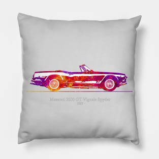 Maserati 3500 GT Vignale Spyder 1957 - Colorful Pillow