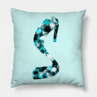 Paint Splash Letter S Pillow