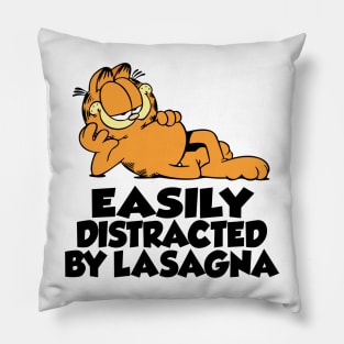 Easily distracted by lasagna Pillow