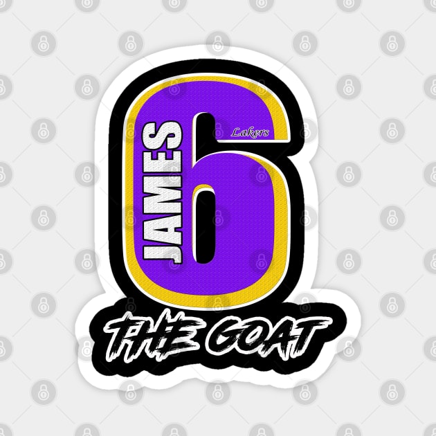 The Goat James Tshirt Design Idea Magnet by werdanepo