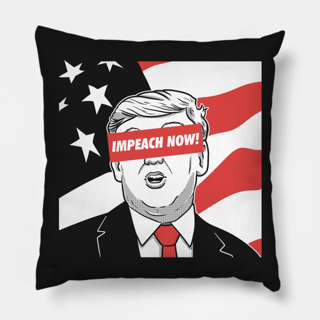 IMPEACH NOW! Pillow by APSketches