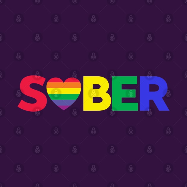 Sober Rainbow Heart by SOS@ddicted