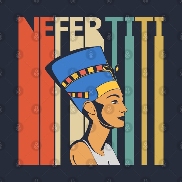 Vintage Retro Egyptian Queen Nefertiti by GWENT