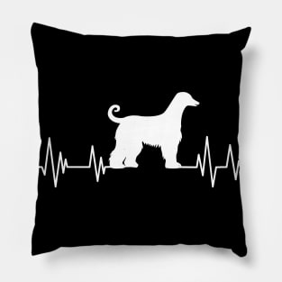 greyhound dog Heartbeat dog Heartbeat greyhound dog Silhouette Pillow