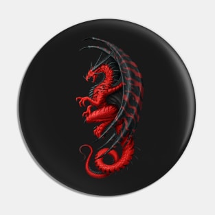 Master Dragon red Pin