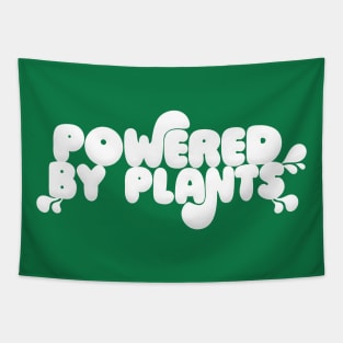 Powered By Plants - Awesome Vegan Lover Design Tapestry