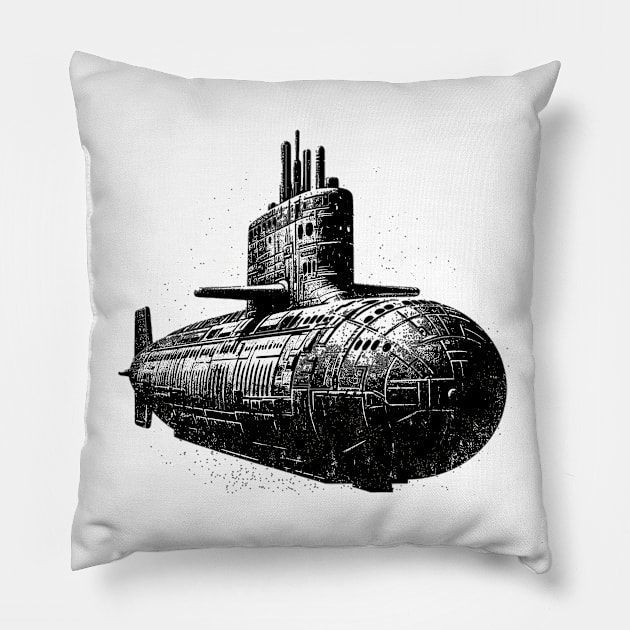 Submarine Pillow by Vehicles-Art