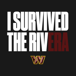I Survived the Rivera White Text T-Shirt