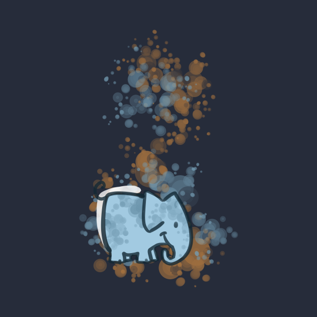 Disover Elephant - Bubble - T-Shirt