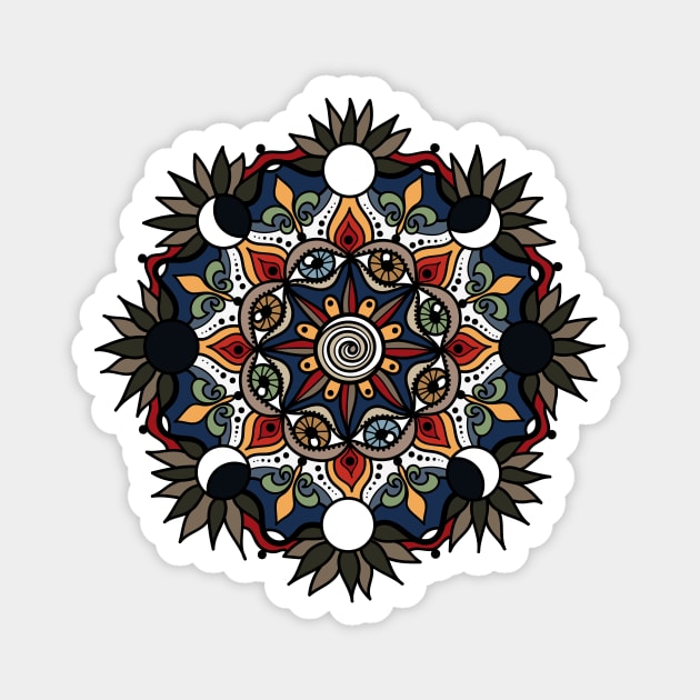 Night Sky Mandala - Mandala - Magnet | TeePublic