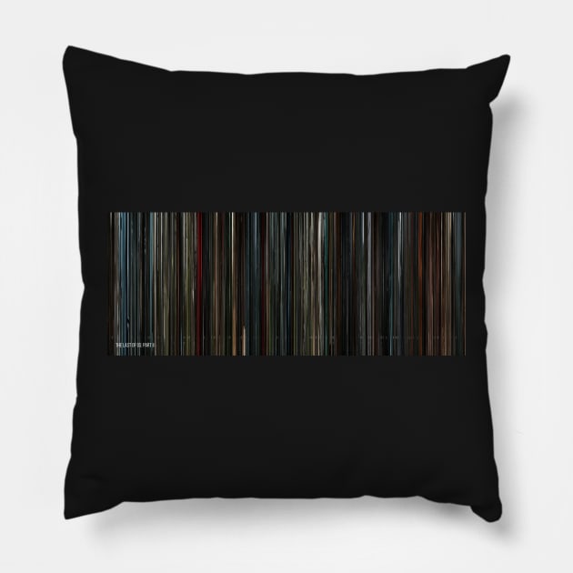 The Last of Us Part II Game Barcode Visualization Pillow by silver-light