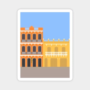 Colorful Buildings in Getsemani, Colombia Magnet