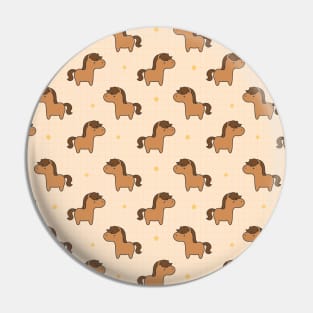 Horse Cute Animal Pattern Pin