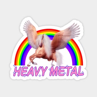 Heavy Metal Unicorn and Rainbow Magnet