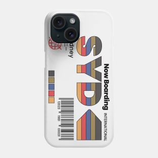 Vintage Sydney SYD Airport Australia Retro Travel Phone Case