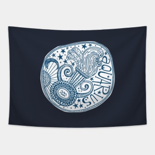 AQUARIUS ZODIAC SIGN AIR ELEMENT Tapestry