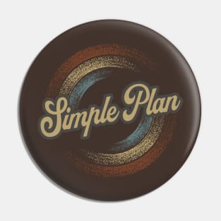 Simple Plan Circular Fade Pin