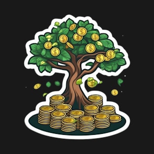 money grow on trees wealth growth T-Shirt