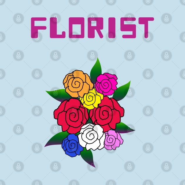 Florist multicolor flowers by 4wardlabel
