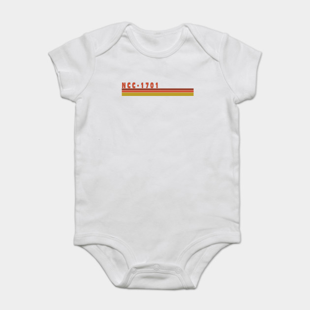 Retro 1701 Star Trek Baby Kurzarmbody Teepublic De