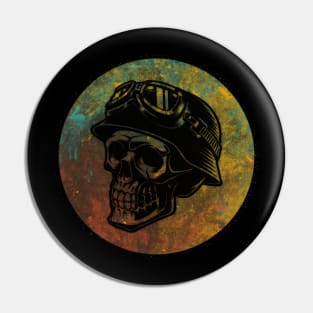 skull motorcycle vintage Pin