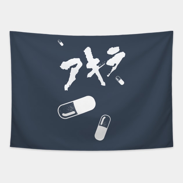 NEO TOKYO 1988 |  ネオ東京都  Good for Health, Bad for Education! Tapestry by SALENTOmadness