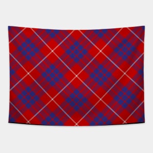 Clan Hamilton Red Tartan Rotated Tapestry