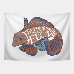 "Find your flow" color typography poster Tapestry