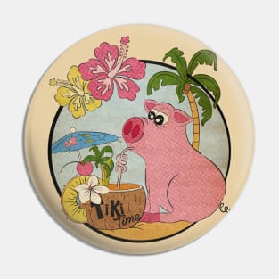 Tiki Time Oink Pin