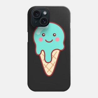 Bubblegum Ice Cream Emoji Minimal Phone Case