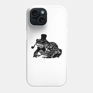 Dapper Toad Enterprise (Black and White / No Text) Phone Case