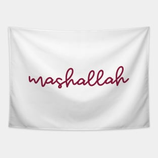 mashallah - maroon red Tapestry