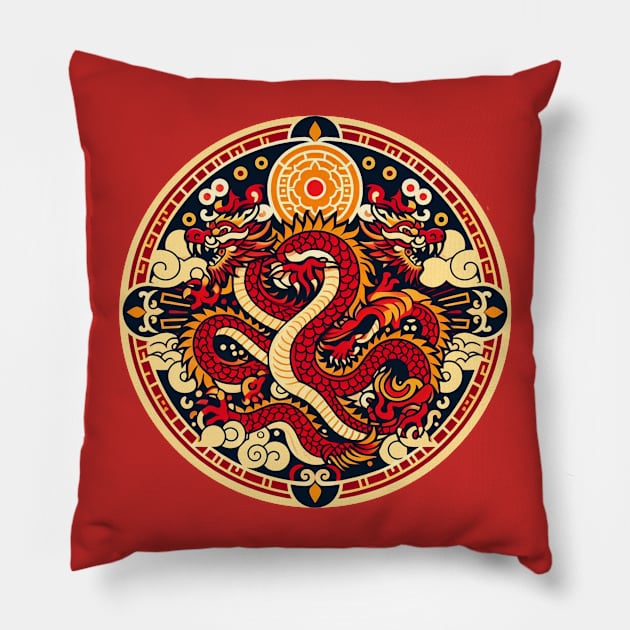 Chinese dragon Pillow by grappict