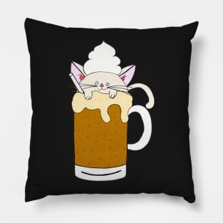 Fizzle-Fizzle-Fizzle Kitty Cream Float Pillow