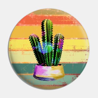 Cacti Southwestern Sunset Graphic Design Cactus Pin