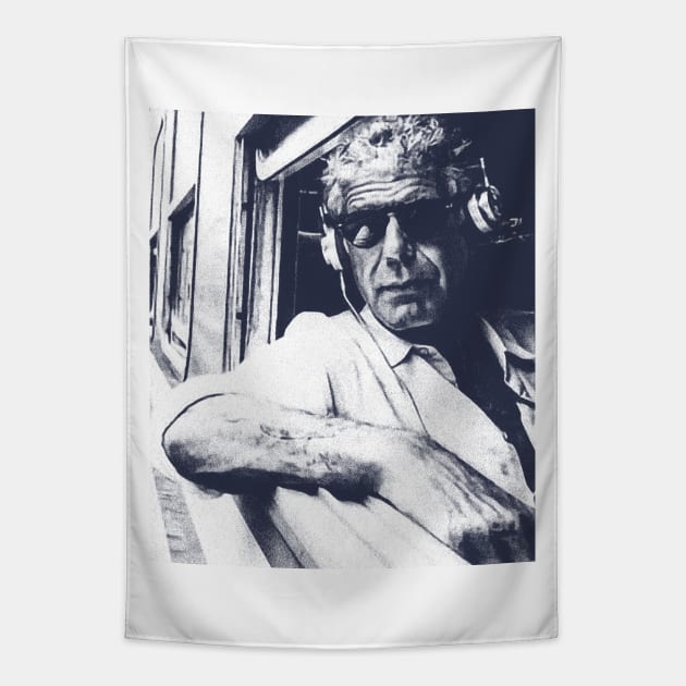 Anthony Bourdain Tapestry by BackOnTop Project