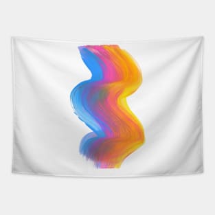 Rainbow Swirl Brushstroke Tapestry