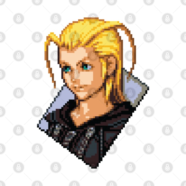 Organization XIII Larxene Pixel Art by inotyler