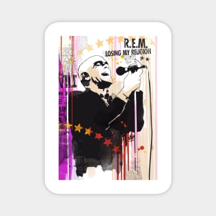 Michael Stipe pop art print Magnet