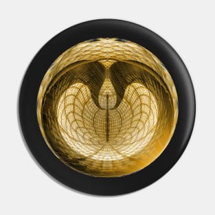 Liquid Gold Millionaire Sacred Geometry 3D Pin